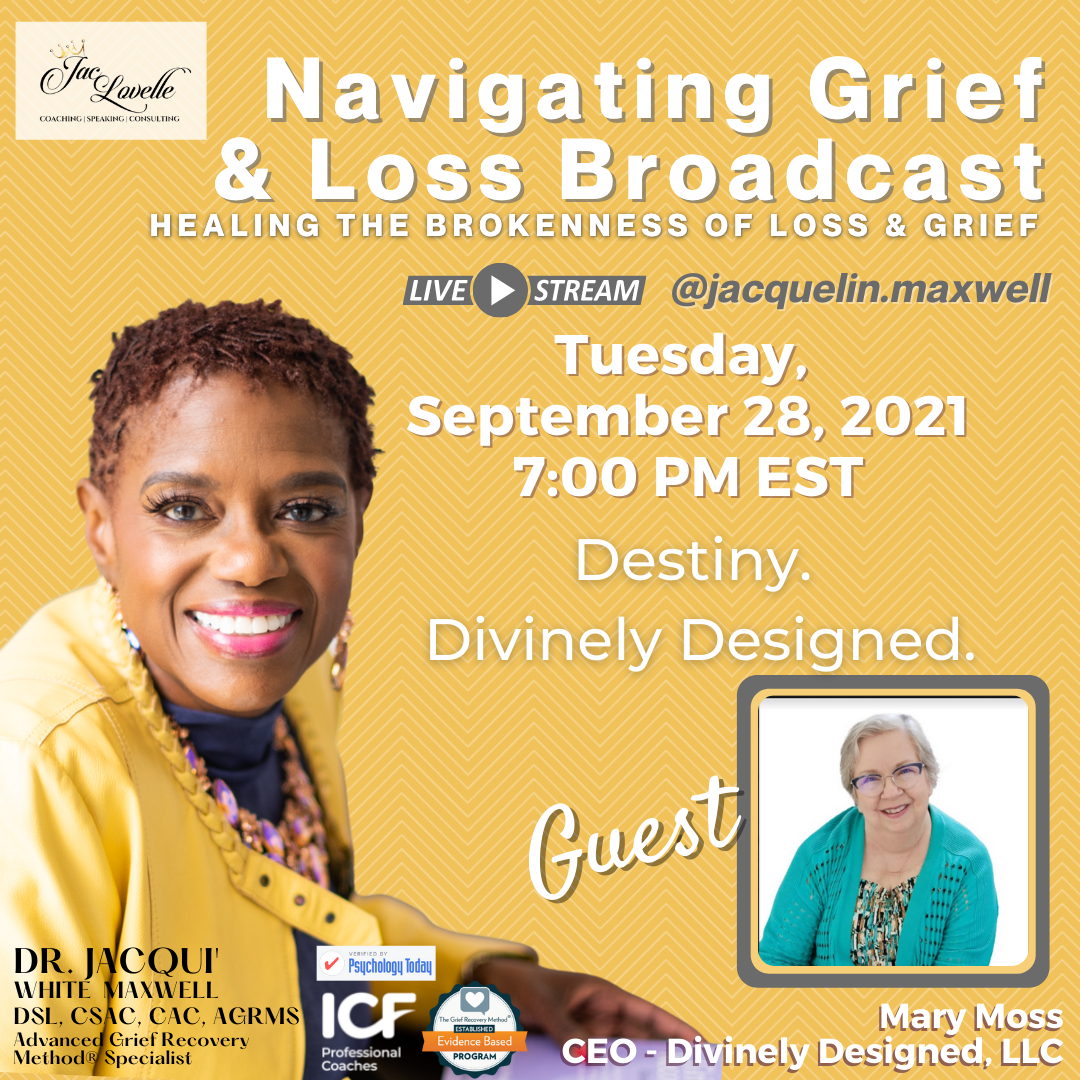 Author, Mary O. Moss, navigating grief and loss 